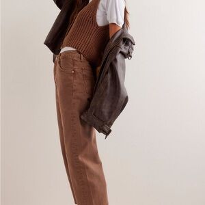 Free People deep trance dropped boyfriend jeans